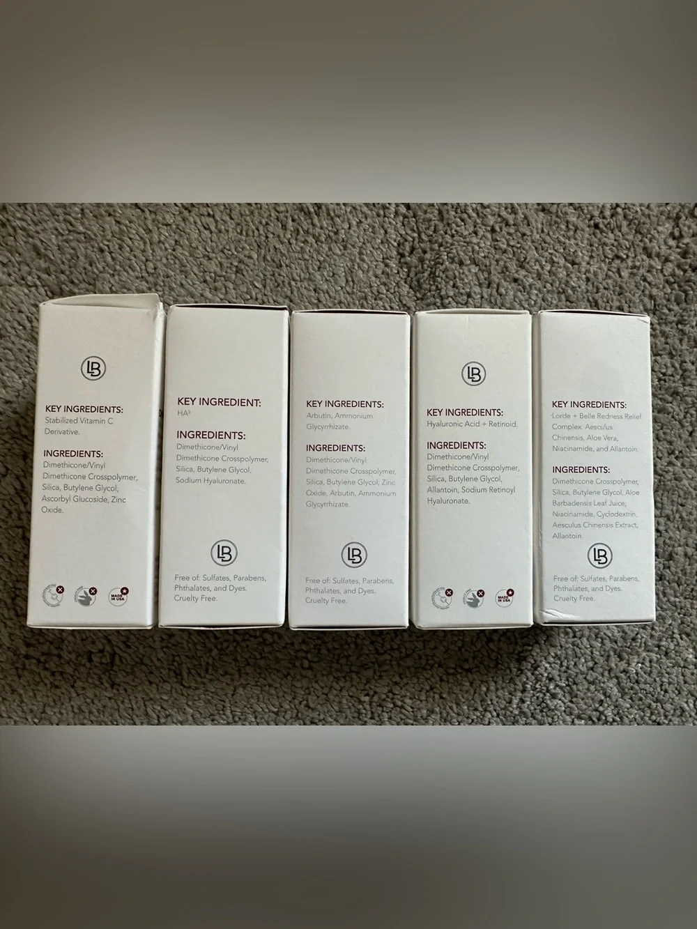 Lorde+Belle Clean Skincare Bundle C+ Brightening Hydra Max Redness Wrinkle Spot